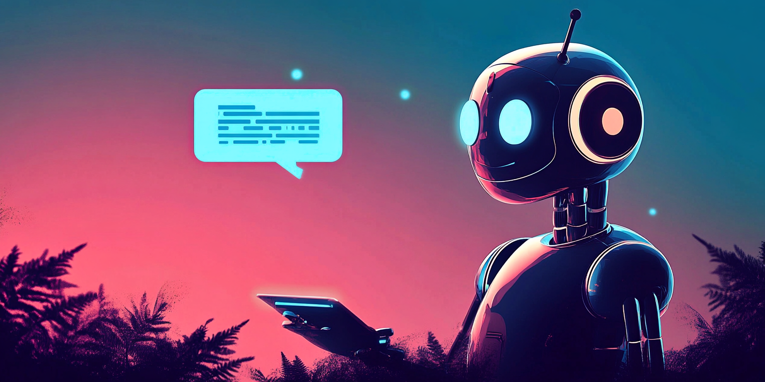 AI chatbot representing automated customer interactions.